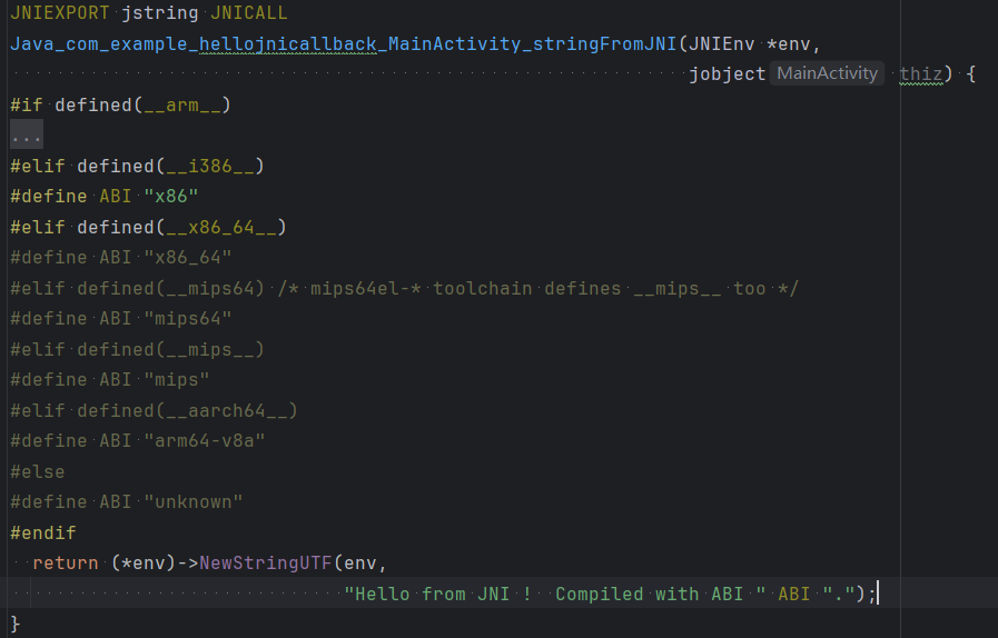 Native方法的实现
